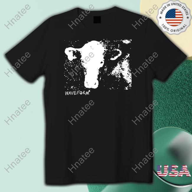 Official Run For Cover Records Waveform Cow Shirt