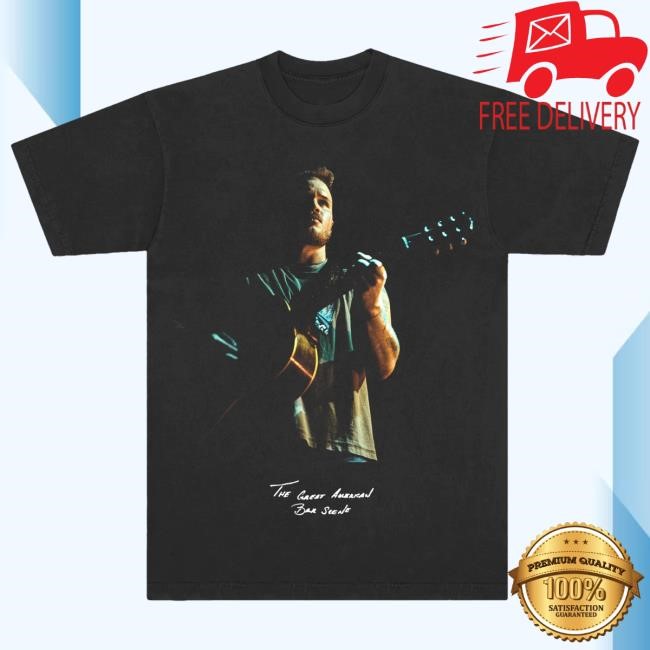 Black Guitar Script T Shirt Zach Bryan Shop