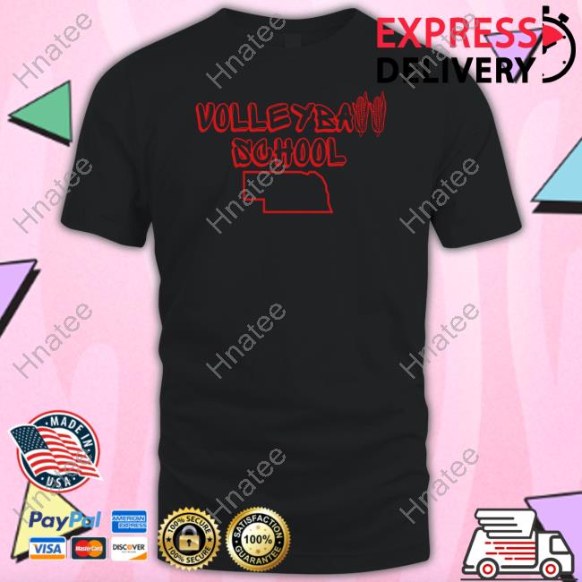 Husk Guys Store Nebraska Volleyball School Tee Official Nebraska Volleyball School Shirts