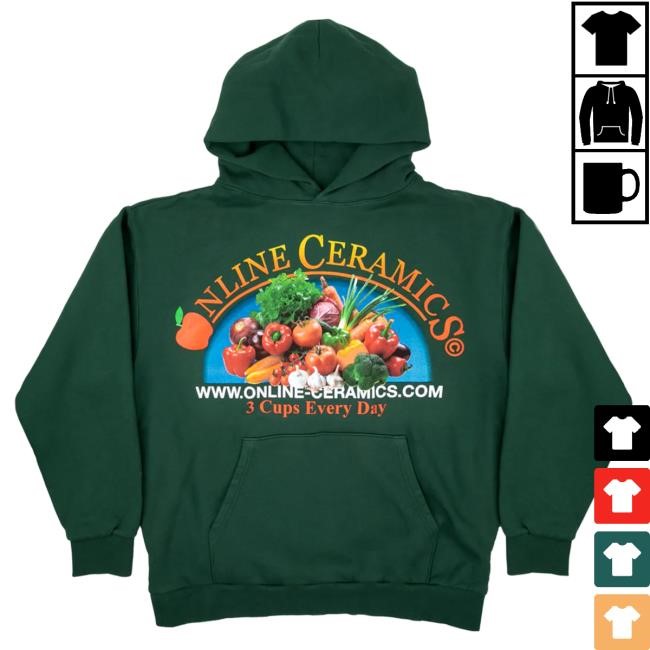 Official Online Ceramics 3 Cups A Day Hoodies