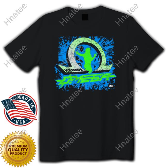 All Elite Wrestling Kenny Omega Time Trigger Blue and Green Hoodie