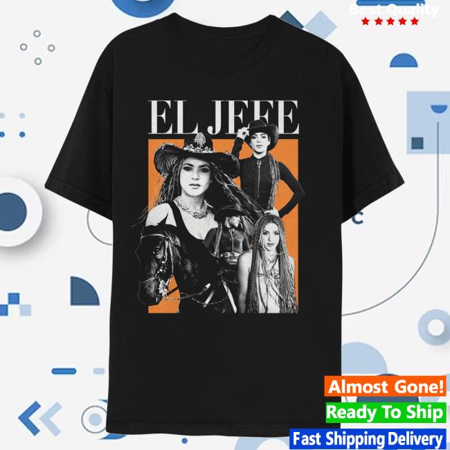 Official Shakira Merch Store El Jefe T-Shirts - Black Shakira Apparel Clothing Shop