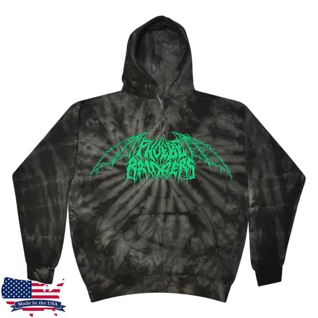 Official Phoebe Bridgers Store Shop Black Tie Dye Metal Crew neck Sweatshirt Phoebebridgers Merch