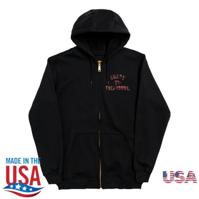 Official Eminem Slim Shadyclothing Shop Store Shady Marshall Mathers Foundation X Detroit Vs Everybody Zip Up Pullover Hoodie Slimshady Merch