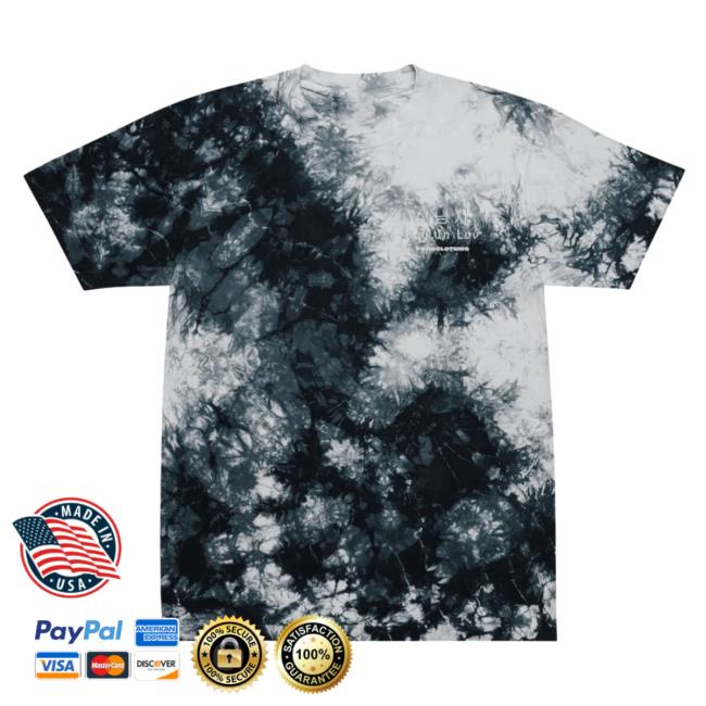 Yujin Clothing Boy In Love Tie Dye Top Shirt Black / White Tie-Dye