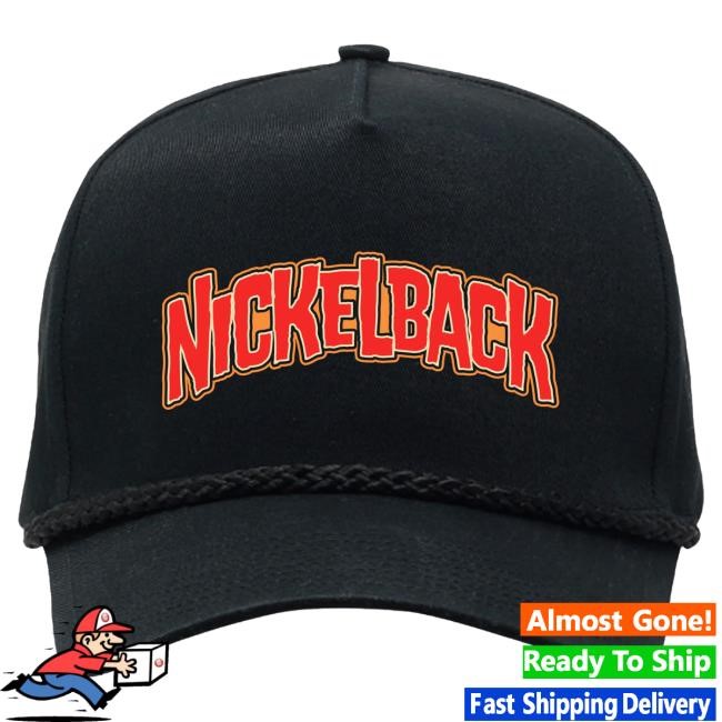 Official Nickelback Merch Nickel Back Nickelback Devil Logo Black Snapback Hat