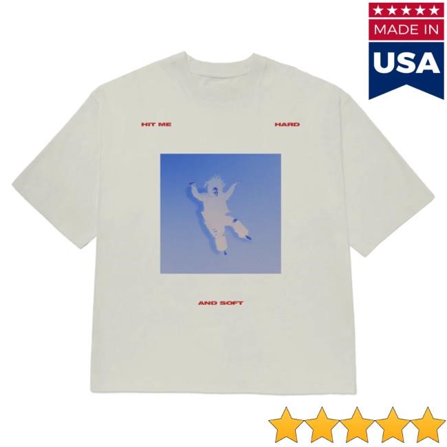 Official Billie Eilish Merch Store Falling Scatter Text White T-Shirts Billie Eilish Apparel Clothing Shop BillieEilish