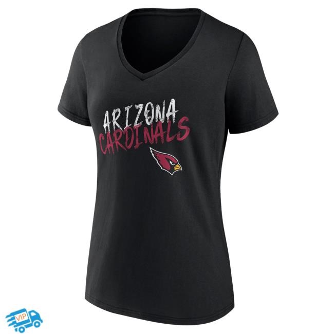 Arizona Cardinals Womens V-Neck Tee Vintage Nfl Fan Us