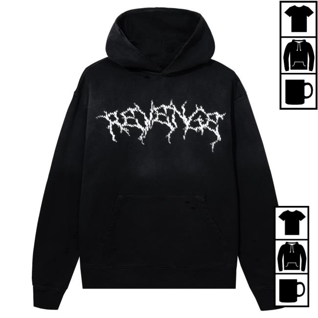 Official 999 Club Juice Wrld Merch Store Revenge Kosuke Kawamura Flower Anarchy Treated Hoodies Black 999Club Clothing JuiceWrld