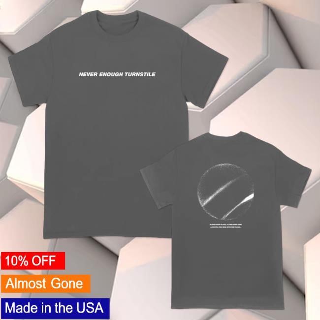 Official Turnstile Merch Store Turnstile "Right Place Right Time" Charcoal Tees