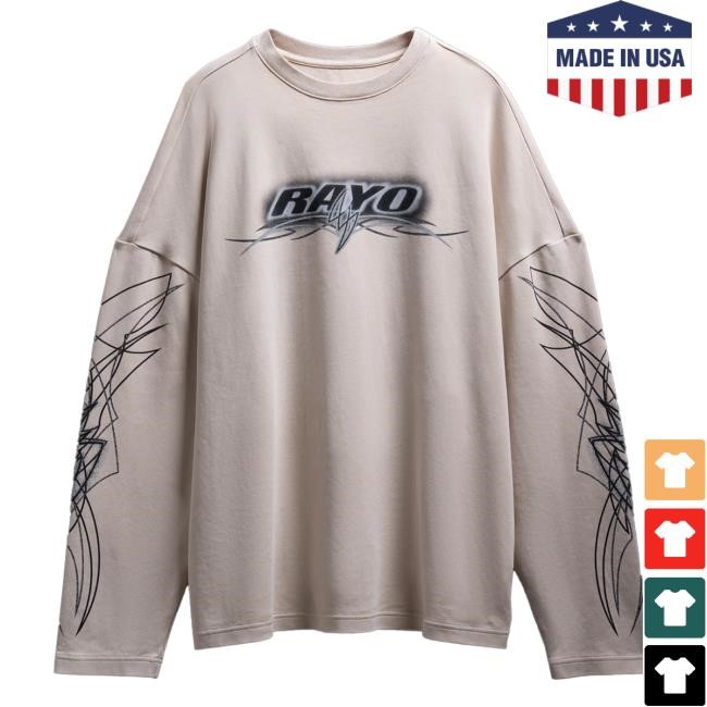 Official J Balvin Merch Shop J Balvin Rayo Ivory LS Tee JBalvin