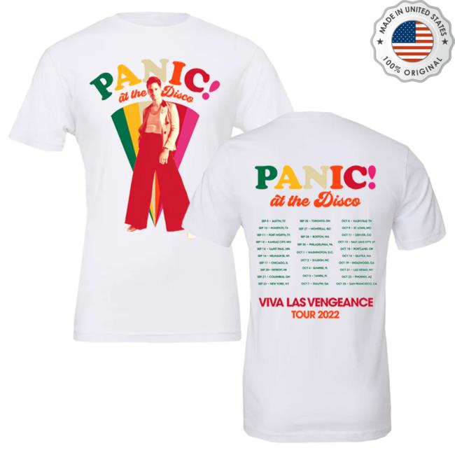Official Panic! at the Disco Merch Store Panic! At The Disco Color Wedge T-Shirt