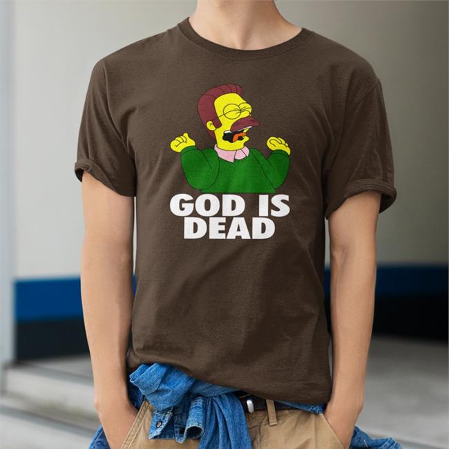 Shirts That Go Hard Ned Flanders God Is Dead Hoodie