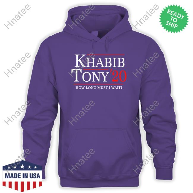 Official Khabib Tony 20 How Long Must I Wait Tee Shirt