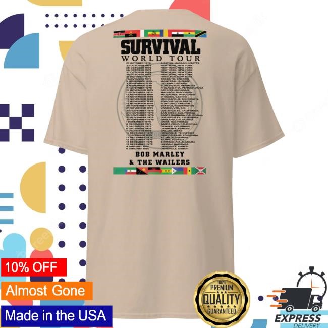 Bob Marley Survival World Tour Hot Shirt