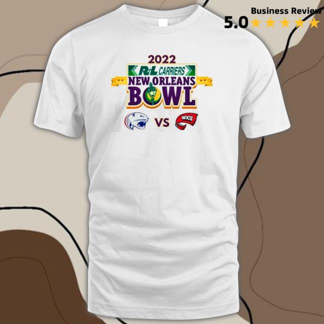 Official South Alabama Vs Western Kentucky 2022 R+l Carriers ​new Orleans Bowl Matchup Tee Shirt