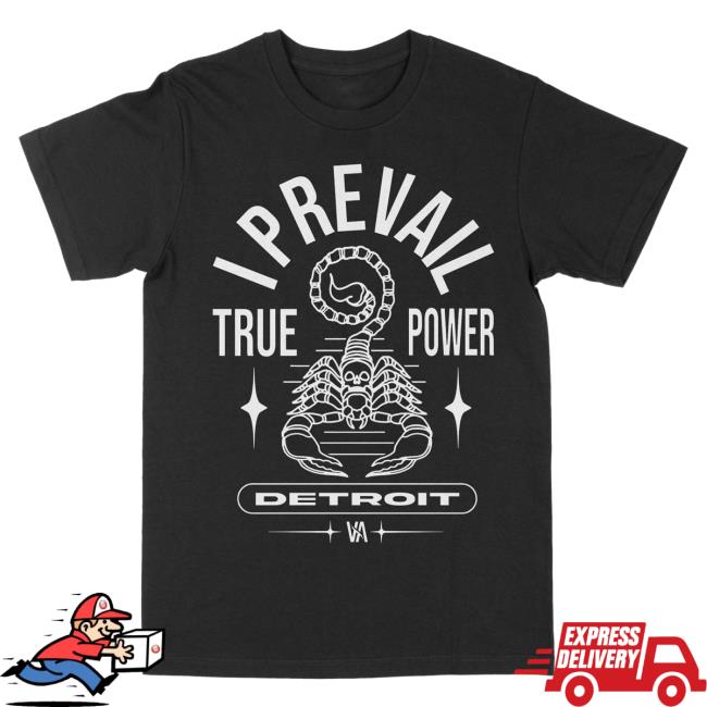 Official I Prevail Merch Store I Prevail True Power Scorpion Top Shirt (Black) I Prevail Apparel Clothing Shop IPrevail
