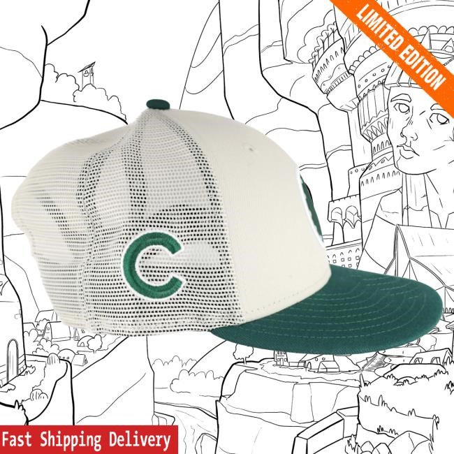 Chicago Cubs Stone/Green Scoreboard Clock New Era 9FIFTY Snapback Hat | Buy Official Clark Street Sports