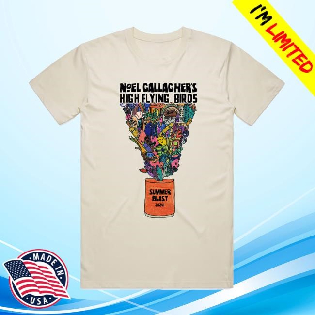 Official Noel Gallagher Merch Store 2024 Summer Blast New T-Shirt