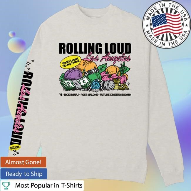 RL LA 24 Edible Artistry Crewneck Sweatshirt Rolling Loud Shop