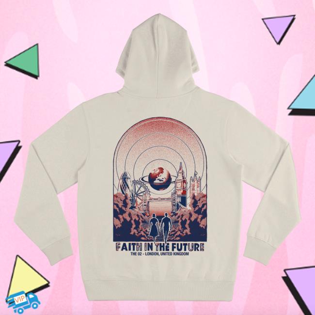 Official Louis Tomlinson Merch Faith In The Future Logo The O2 London World Tour Ecru Long Sleeve New Shirt LouisTomlinson