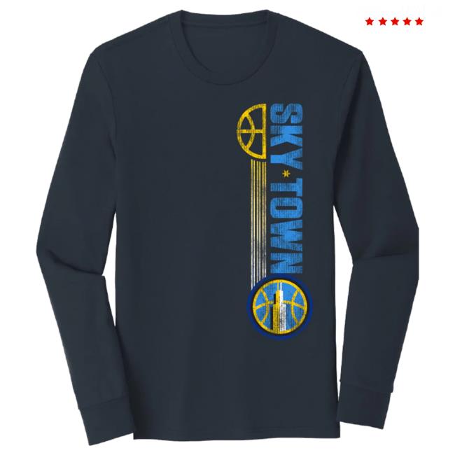 Official Chicago Sky Merch Store Skytown Side Long Sleeve Tees Chicago Sky Apparel Shop ChicagoSky