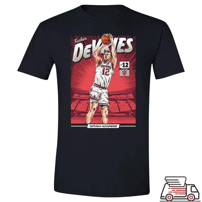 NCAA Basketball Indiana Hoosiers #12 DeVries Graphic Top