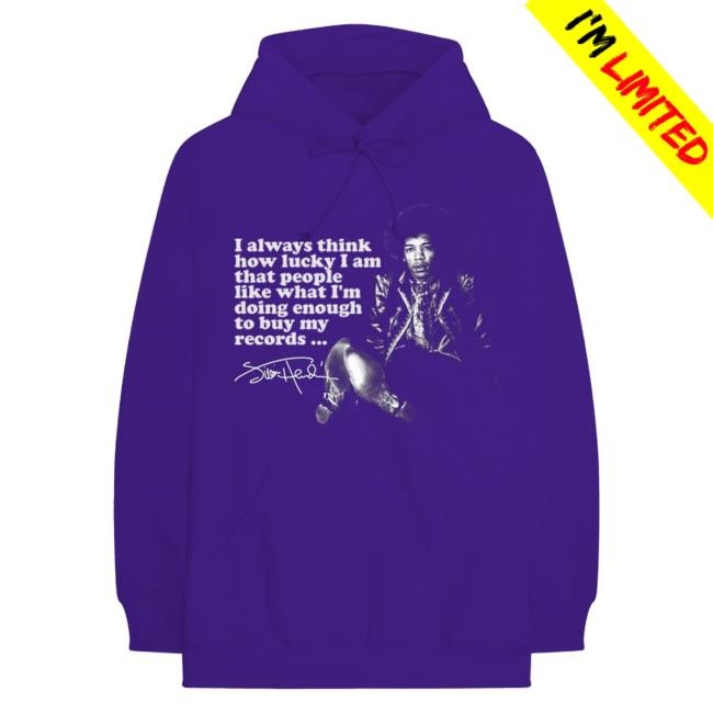 Jimi Hendrix Lucky Purple Attractive Hoodie