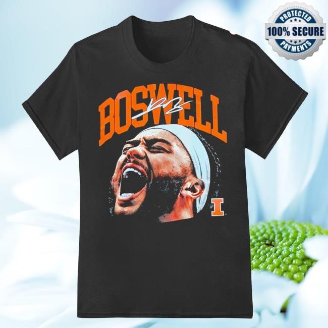 Kylan Boswell Illinois Fighting Illini Big Face Scream Tee