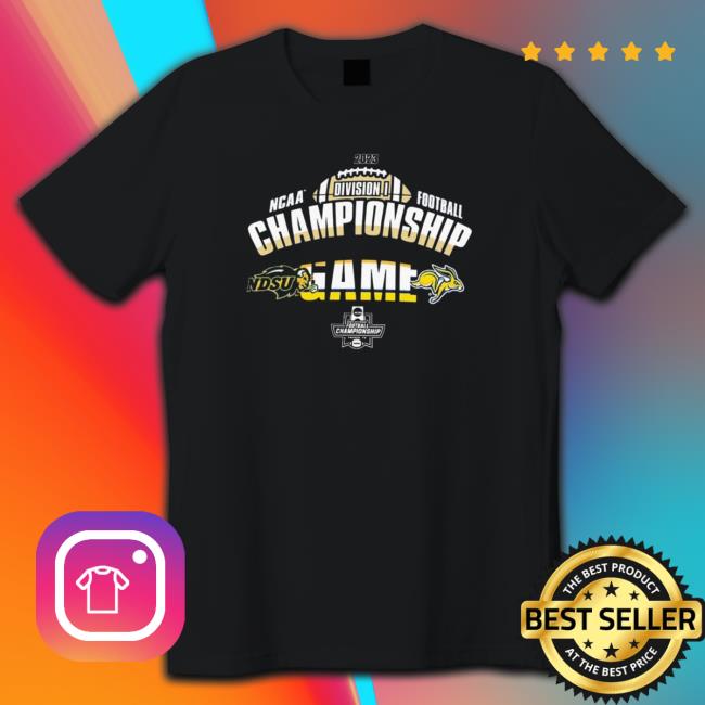 Official North Dakota State Bison Vs South Dakota State Jackrabbits 2023 NCAA Division I Football Championship Game Tee