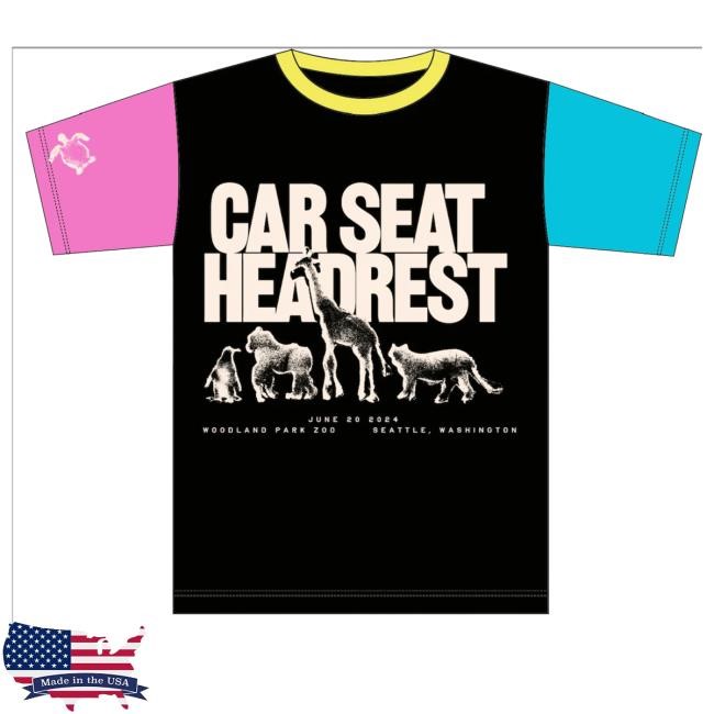 Woodland Park Zoo Animal Colorblock New T-Shirt Car Seat Headrest