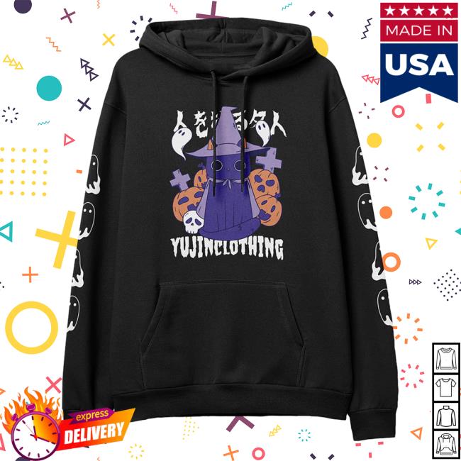 Official Yujin Clothing Master Manipulator Cat Hooded Sweatshirt Black
