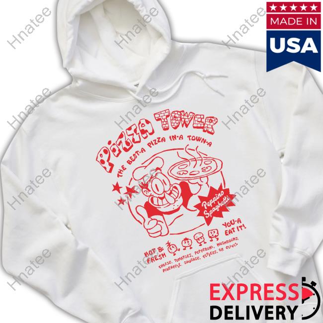 Fangamer Merch Pizza Tower Tee Shirt Nina Matsumoto & Tony Kuchar