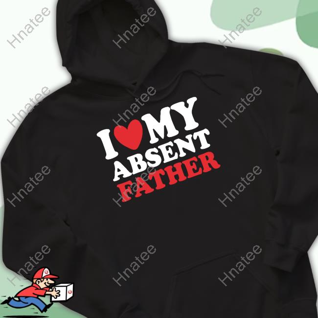 Official I Heart My Absent Father Black Hoodie