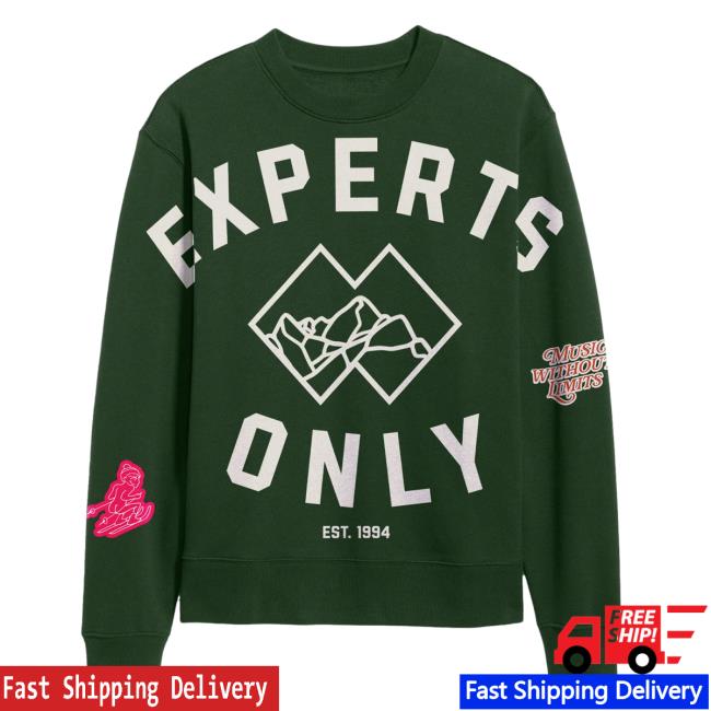 John Summit Shop Store Merch Experts Only Green Ski Crew Official John Summit Experts Only Green Ski Pull Over Hoodie