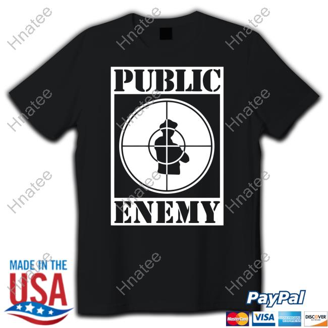 Public Enemy Sniper Logo Classic Black Shirts