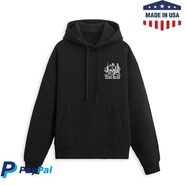 Zeds Dead - Dry Hands - Black- New Hoodie Zeds Dead Merch