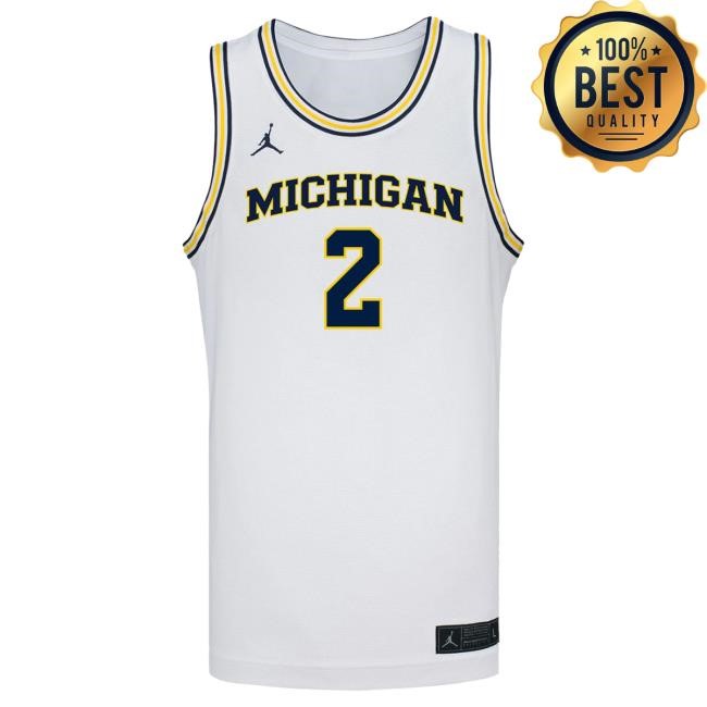 Michigan Wolverines #2 Macy Brown Student Athlete White Women's Basketball Jersey Shirt | The M Den Official Merch Store Shop