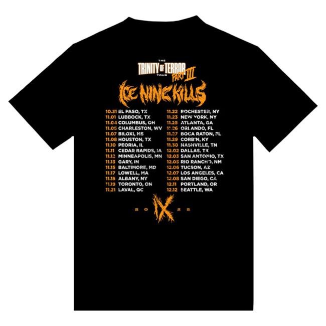 Official Ice Nine Kills Merch Store TOT3 Tour Tshirt Ink Merch IceNineKills