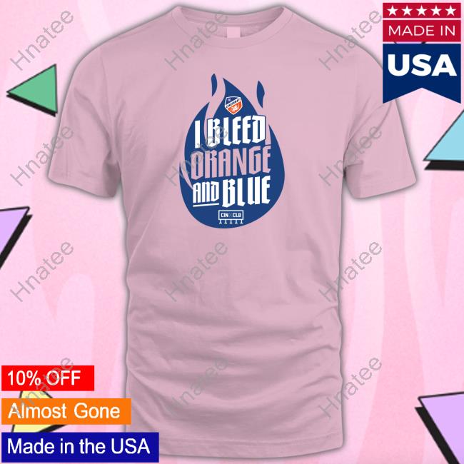 I Bleed Orange And Blue Tee Shirt