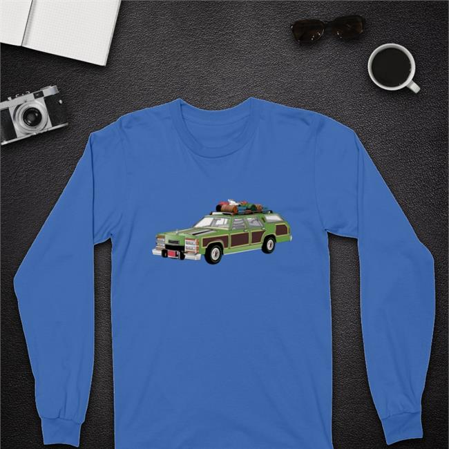 Super 70s Sports Store Antarctic Blue Super Sports Wagon Family Truckster T-Shirt