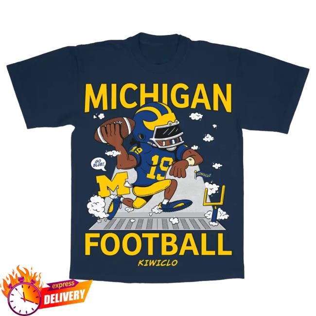 Official Kiwiclo X Bryce Underwood Michigan Football Navy New Shirt