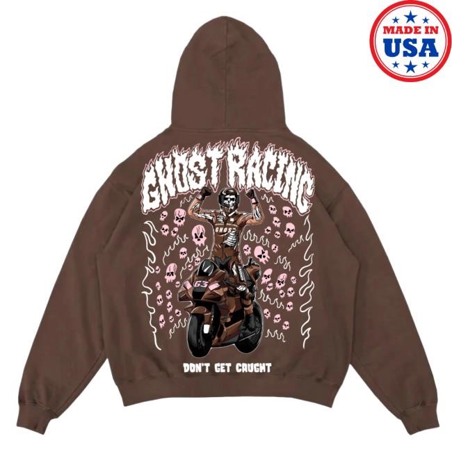 Official Ghost Racing Apparel Ghost Racing Trav Scot Champion Ghost Pull Over Hoodie - Brown
