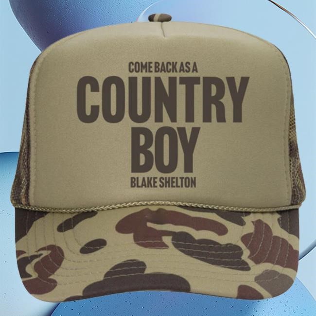 Official Blake Shelton Clothing Shop Store Blake Shelton Country Boy Trucker Hat