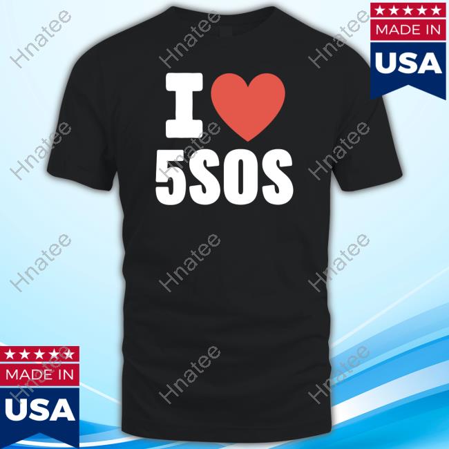 Official 5 Seconds Of Summer Holiday Range Merch I <3 5Sos T-Shirt