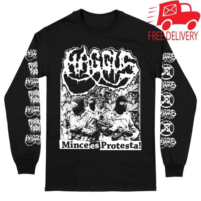 Official Reality Fade Merch Store Haggus 'Mince es Protesta!' Long Sleeve T-Shirt RealityFade