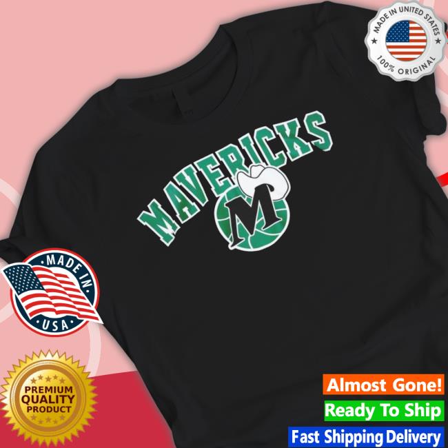 Dallas Mavericks Mitchell And Ness Hardwood Logo Sweatshirt