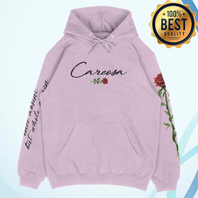 Official Carcosa Merch Store Carcosa Absent Rose Pullover Hoodie (Pink Variant) /50 Carcosa Apparel Clothing Shop Carcosabc