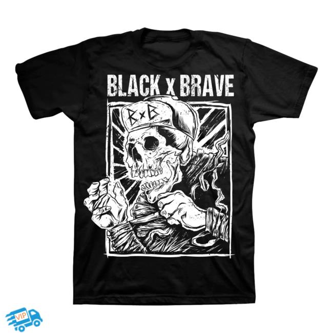 Official Black And Brave Taped For Battle T-Shirt