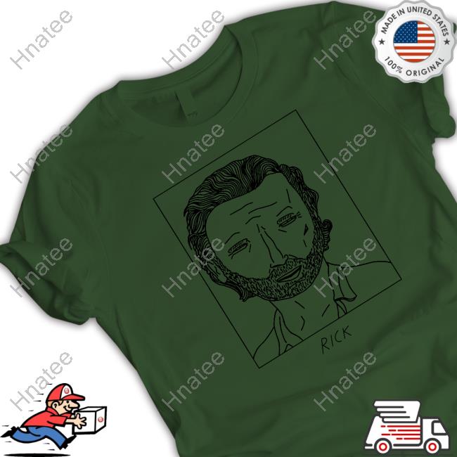 Ricksprickk Badly Drawn Rick Grimes Walking Dead Hoodie Badly Drawn Celebs